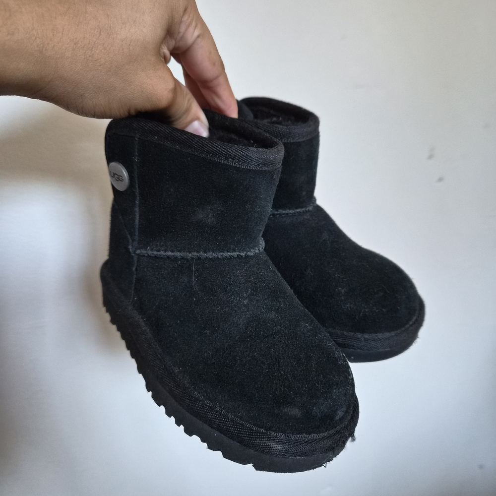 UGG Classic Black Suede Booties